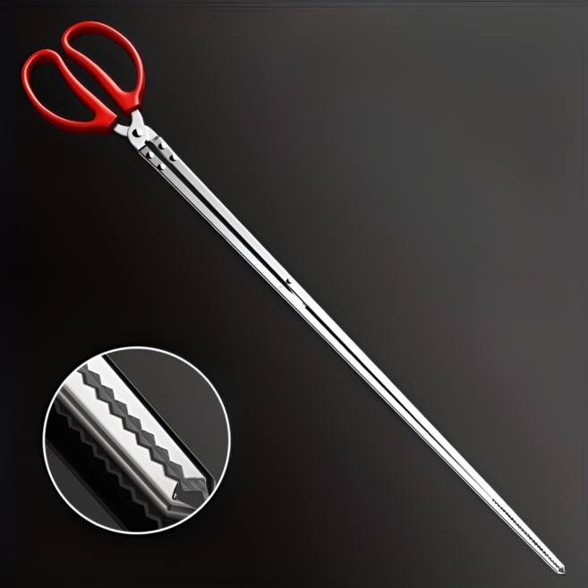 다용도 만능 쓰레기 꽁초 환경 청소 가위형 집게 청소 도구, 1개, 38*10.5