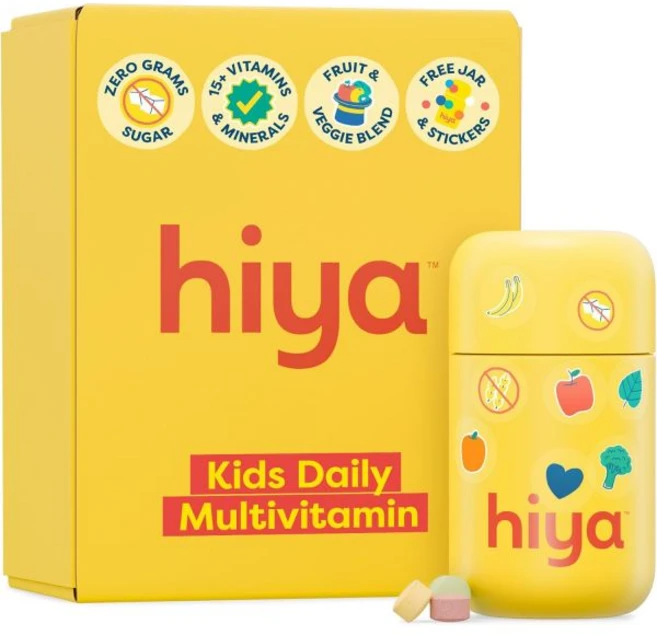 HIYA Kids Multivitamin Tablets – 15+ Essential Vitamins & Minerals with Fruits & Veggies for Ages, 1개 - 쿠팡