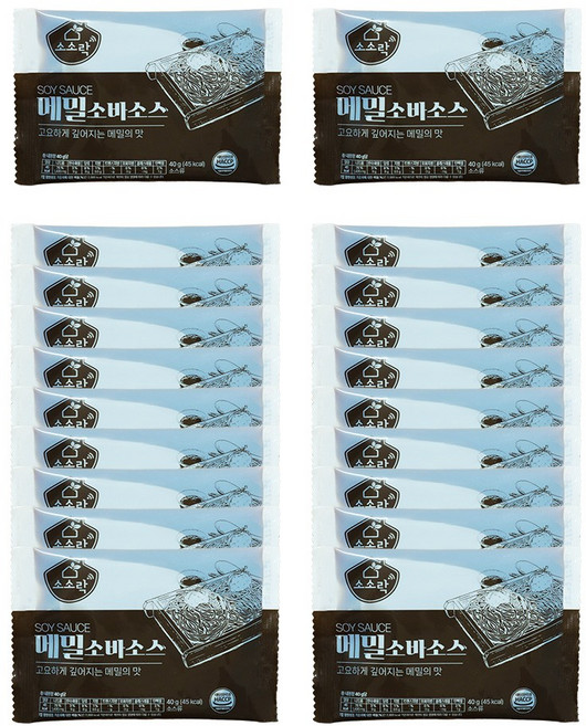 소소락 메밀소바소스 20봉, 40g, 20개