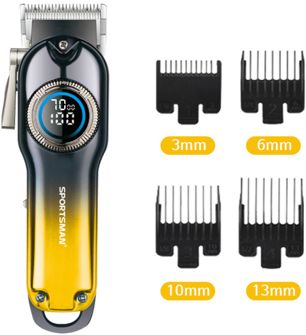 전문가용 전동 이발기 가정용 남자 바리깡, 골드