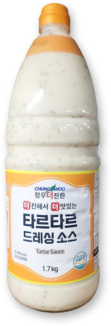 청우 더 진한 타르타르소스 1.75kg X8 생선까스소스 샐러드드레싱 업소용, 8개