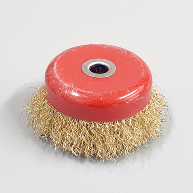 그라인더 와이어 브러쉬 100mm용 녹제거 철브러쉬 컵브러시 M10, 2개