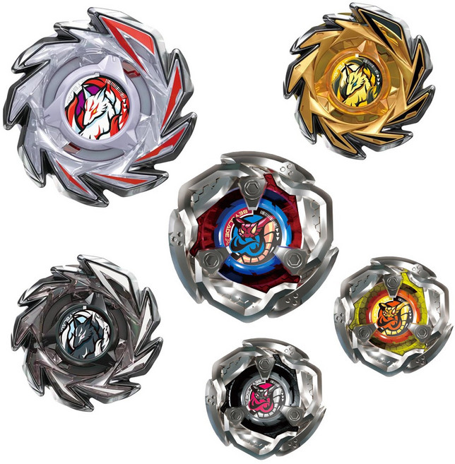 베이블레이드 CX-06 폭스 브러쉬 스타터 + BX-16 바이퍼 테일 셀렉트, 1개, 혼합색상