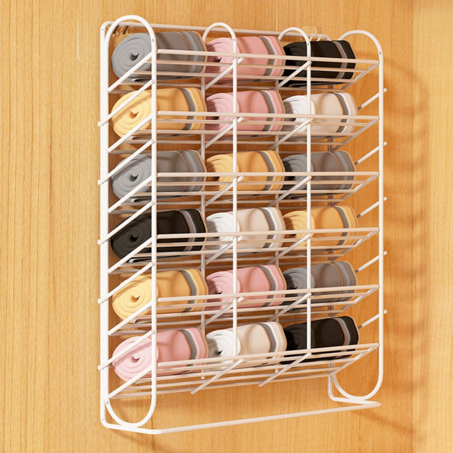 쓰리오브어스 무타공 접착식 버티컬 속옷 양말 수납함, 화이트, 1개