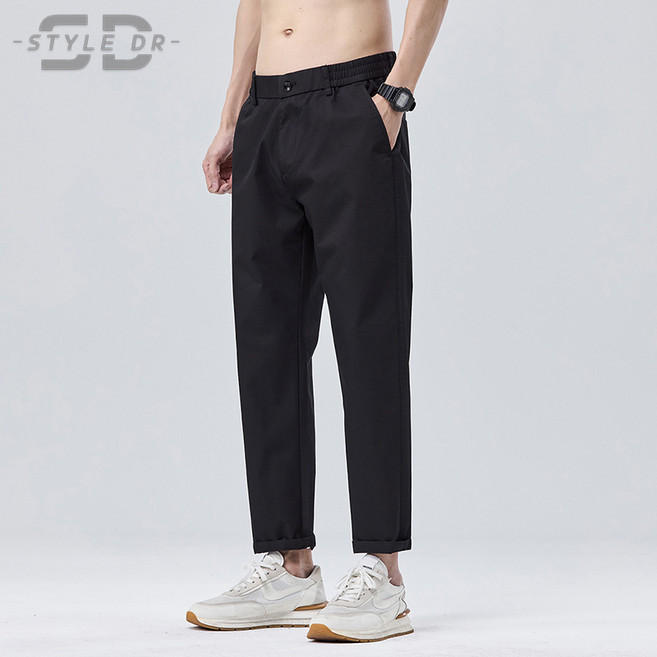 스타일닥터 봄 정장바지 남자 슬림 9부 캐주얼 바지 남자 바지
