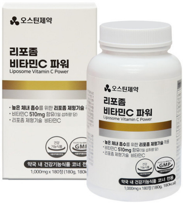 오스틴제약 리포좀 비타민C 파워, 1개, 180정