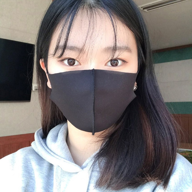 아트플레이 검정 패션마스크 연예인 3D 입체마스크 국산
