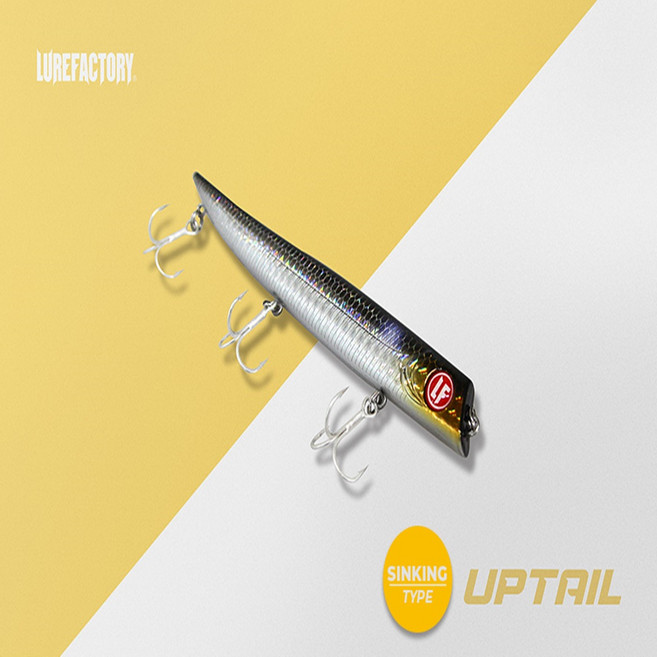 루어팩토리 업테일 싱킹 농어미노우 바다루어낚시미끼 씨배스 하드베이트, 03, 1개