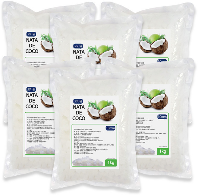 나타드코코 1kg 10mm 토핑용, 6개