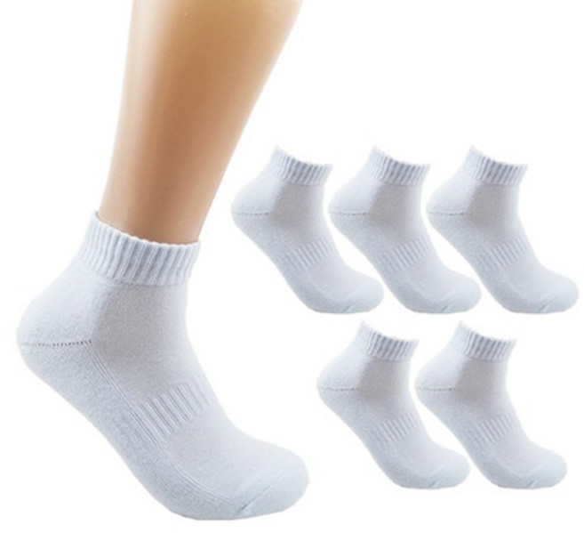 더베이직 남성용 두꺼운 이중쿠션 스포츠 단목 양말 6켤레