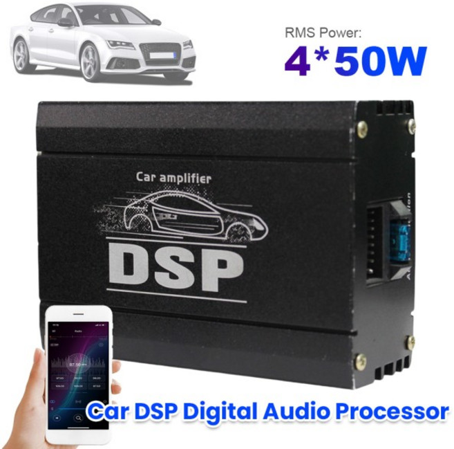 4입력 6출력 DSP 카 파워 앰프 디지털 오디오 프로세서 차량 향상을 위한 사운드