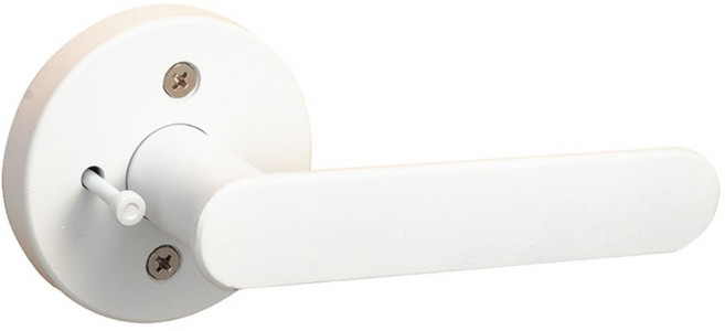 엔젤금속 바보금속 BBL 951 그레이 블랙 버튼형 방문손잡이 욕실 나무문 ABS도어 도어핸들 무키 레버 손잡이, 951 화이트, 1개