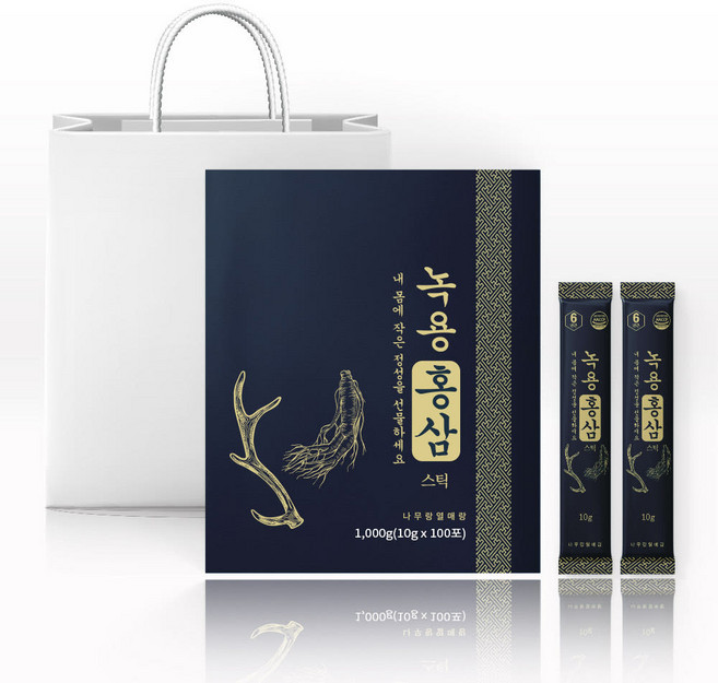 나무랑열매랑 녹용홍삼스틱, 100회분, 1박스