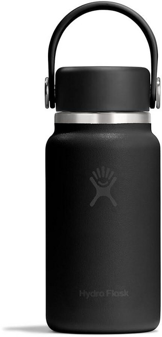 Hydro Flask 마이크로 보틀 - 누출 방지 지갑 또는 포켓 플라스크 단열 미니 물병 190ml(6.7온스) 넥타 오렌지_164737, 토널 블랙_164737