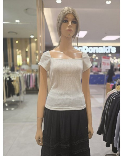 에고이스트 슬림골지 캡소매 티셔츠 ER2CH-163 P003594281 683883