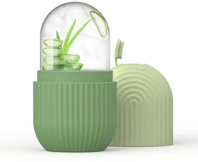 실리콘 아이스 큐브 트레이 뷰티 리프팅 아이스볼 페이스 마사지기 컨투어링 롤러 페이셜 트리트먼트 여드름 감소 스킨 케어 도구, 1개