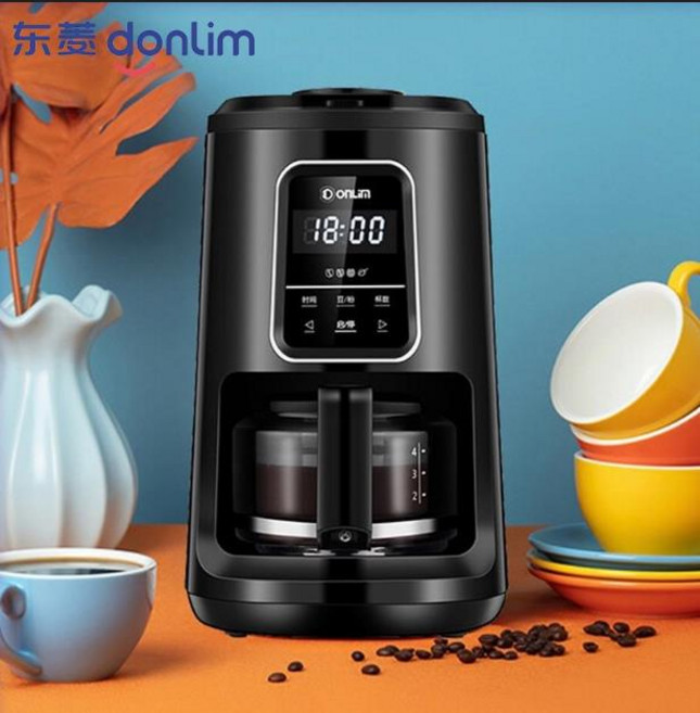 에스프레소 커피머신 가정용 상업용소형 스팀 우유, KF1061 블랙