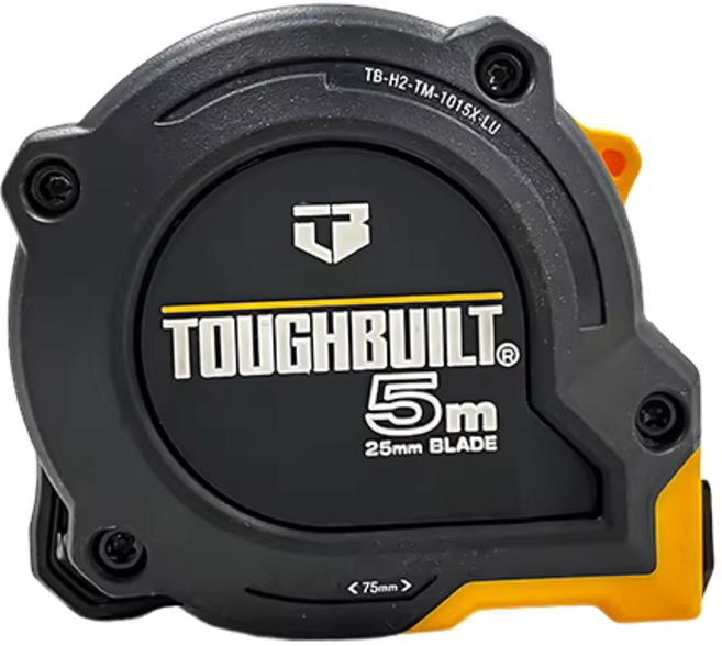 TOUGHBUILT TB- H2-TM捲尺系列 托比爾 耐摔短小捲尺 木工水電露營必備, 1個, 5米