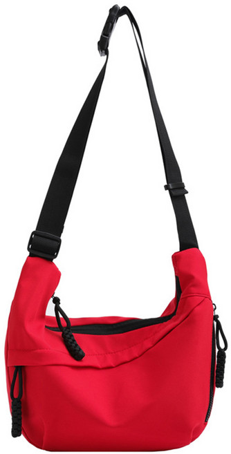 아띠꼴로 남성 크로스백 여성 슬링백 메신저백 보부상가방 반달백, 어텀레드, 1개