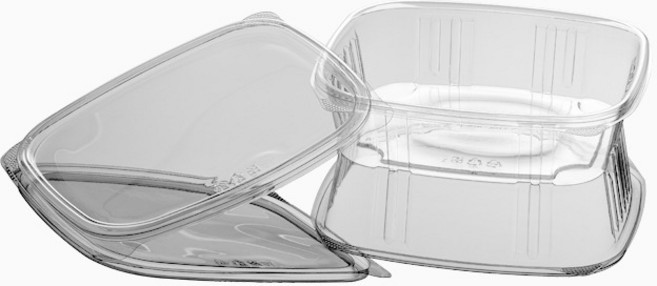 용기어때 일회용 샐러드 반찬 포장용기 SL-L24 분리형 세트 400개입, 1세트