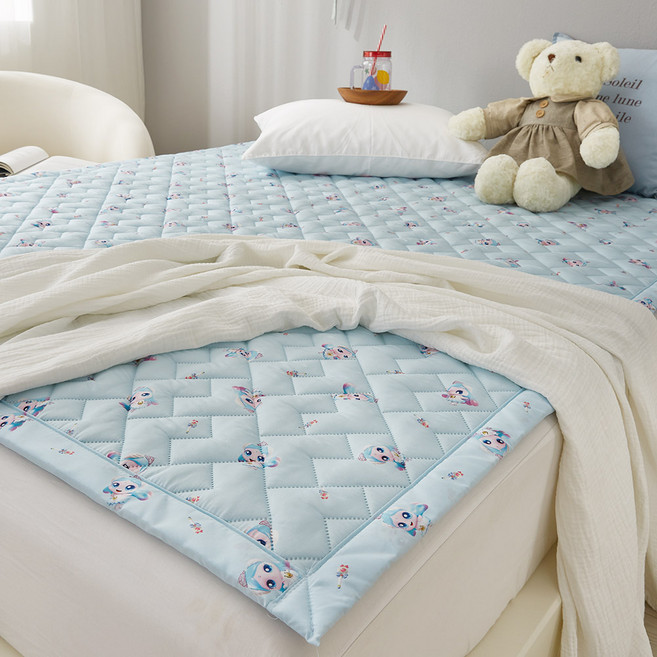 한일의료기 캐치티니핑 2in1 카본탄소매트 전기요 HI-2025S, 패드핏 사뿐핑 블루, 슈퍼싱글(110 x 200 cm)