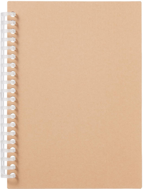 무인 양품 리필 노트 본체 크래프트 표지 ・A5 20홀 베이지 82913828