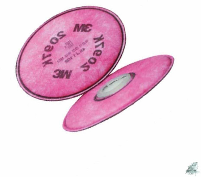 별봄샤인 방독마스크 방진필터 2097K 1봉 2개입 마스크휠터, 1