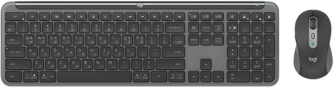 로지텍 SIGNATURE SLIM MK950 키보드 + 마우스 세트 / YR0099 + MR0091, 920-012479, 블랙, 일반형