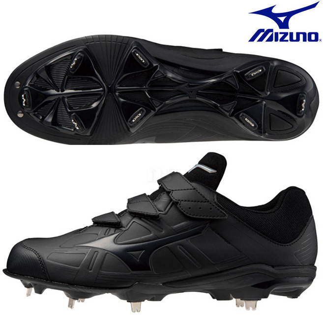 미즈노 야구 징스파이크 버디일체형 야구화 232500 블랙