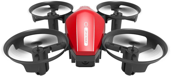미니드론 초미니 미니 UAV 추락 방지 및 충돌 방지 2.4G 쿼드콥터 360 ° 회전 롤 리모컨, 2.빨간, 1개