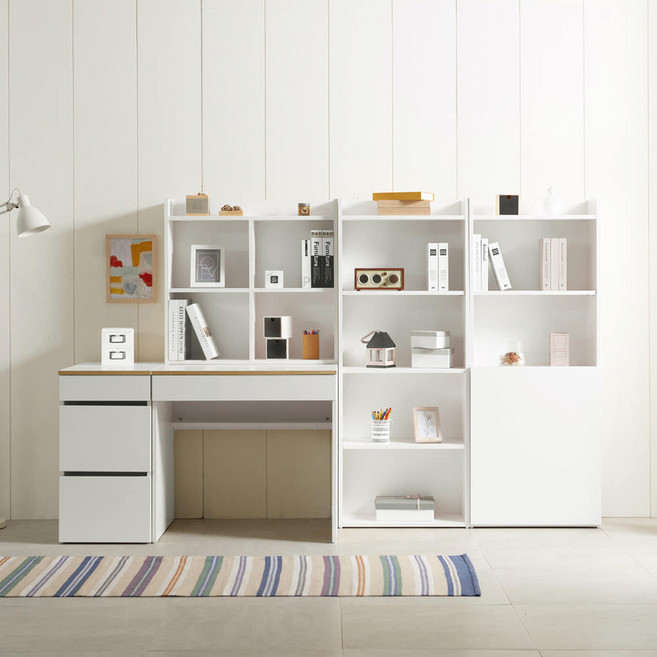 키즈 초등학생 책상, 아이보리(민트)