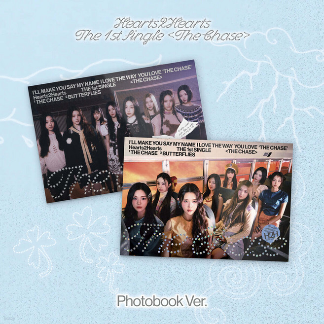 [라라뮤직] 하츠투하츠 Hearts2Hearts 싱글앨범 1집 The Chase Photobook Ver [2종세트]