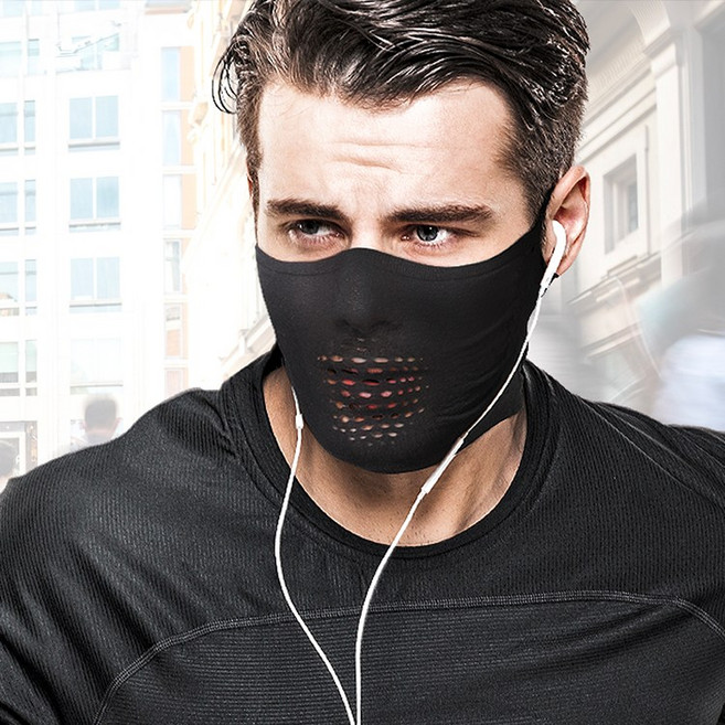 나루마스크 N1S 숨쉬기 편한 스포츠용 라이딩 마스크 버프 UV차단, 블루