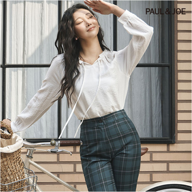 [폴앤조] (런칭가 69 900원) 26SS 러플 인견 블렌디드 블라우스 3종