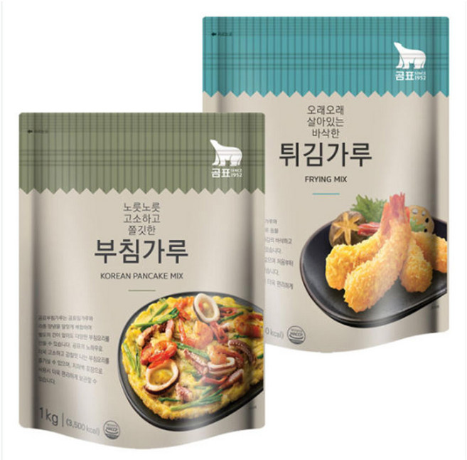 곰표 부침가루(1kg)+튀김가루(1kg) 세트, 1개, 1kg