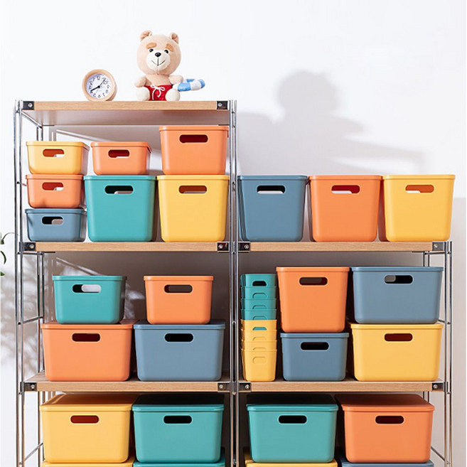 키밍 컬러 수납 박스 다용도 수납장 정리함 장난감, 대형_그린, 1개