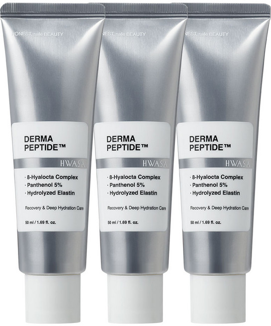 화사 더마 펩타이드 69% 안면 볼 처짐 개선 리프팅 탄력 케어 크림, 3개, 50ml