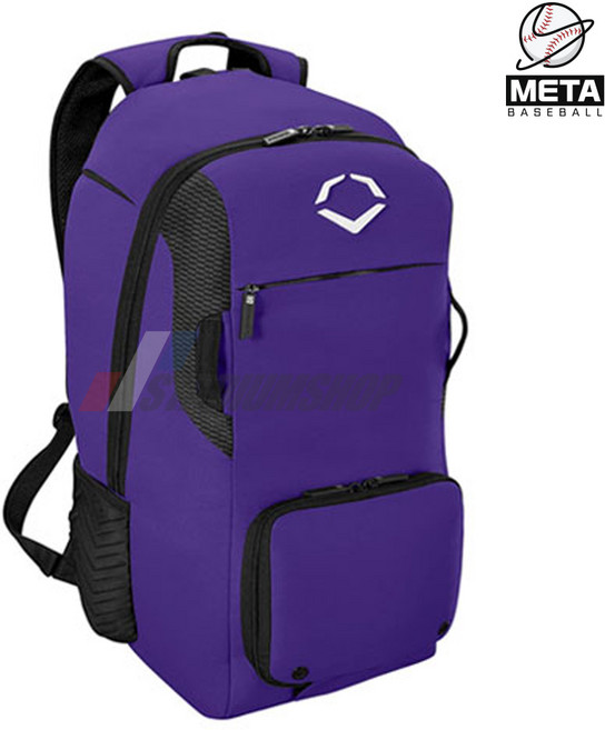 이보쉴드 스탠드 아웃 야구 장비가방 백팩 퍼플 WTV9101PR, 상세페이지 참조, 1개