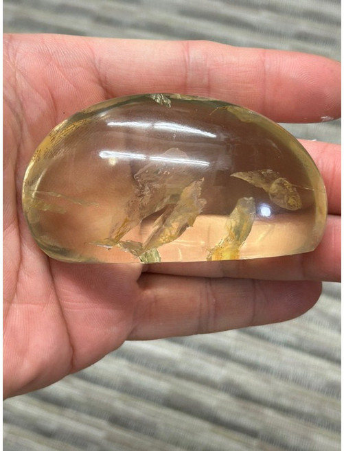 天然黃水晶文鎮擺件