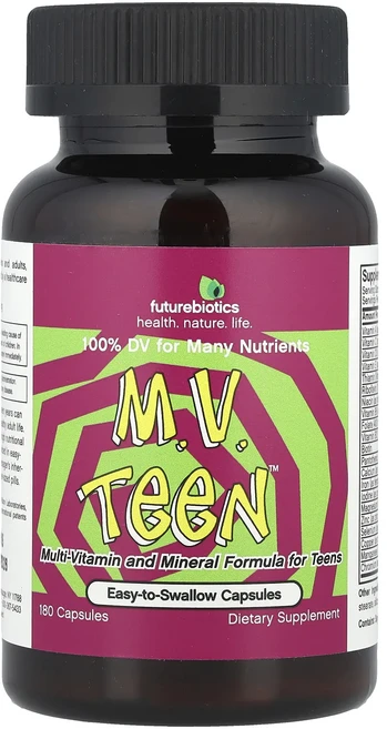 몸관리하세요 겨울입니다 Futurebiotics M.V. Teen™ 캡슐 180정 특별관리진행, Futurebiotics MV Teen 캡슐 180정, 1 - 쿠팡