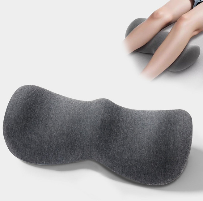 Jeernare 붓기제거 다리 베개 메모리폼 다리 받침대 낮은형 수면 다리쿠션 커버분리세탁 미끄럼방지, 1개, 그레이