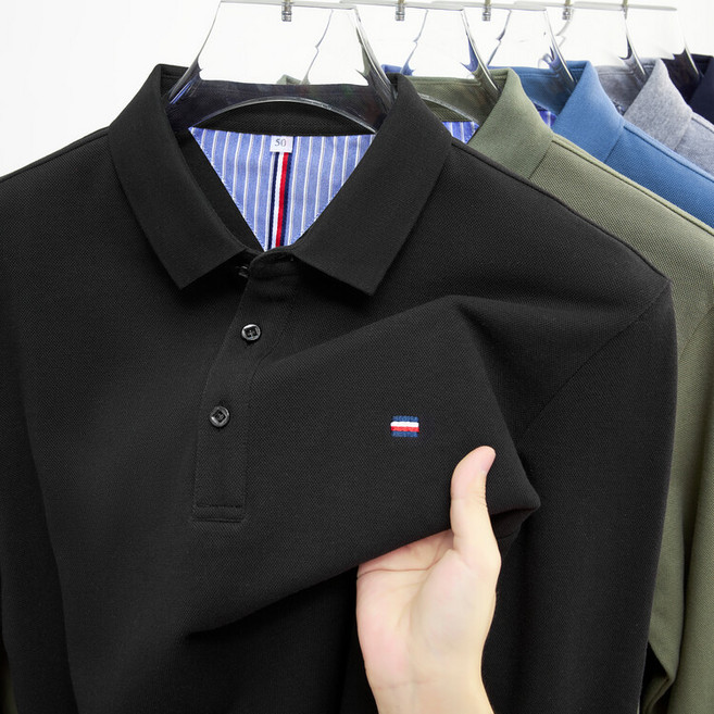 남성 폴로셔츠 무지 순색 베이직 캐주얼 반팔 티셔츠 중년 아빠룩 루즈핏 이너웨어