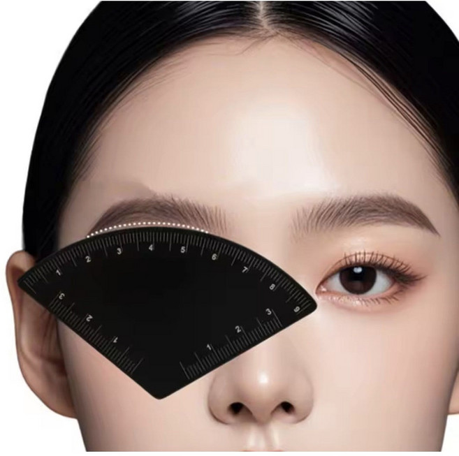 블랙 비엠 퀵 가이드 룰러 반영구 눈썹 1분 디자인 자 퀵 가이드 자(블랙 색상)