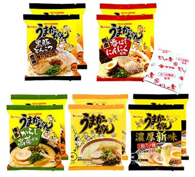 우마카짱 전종류 먹고 비교해 5종류×2 총 10식+육수 재료 4g하우스식품, 1개