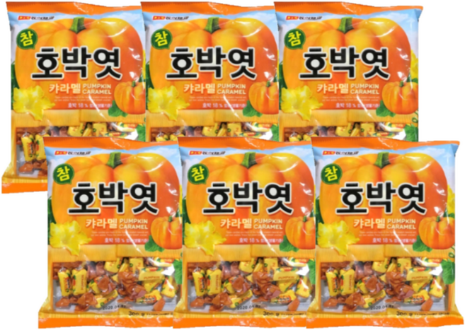 동아제과 참호박엿, 300g, 6개