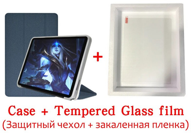 Alldocube Iplay50 mini 용 초박형 케이스 Alldocube Iplay 50 mini 8.4 인치 태블릿 PC 용 TPU 소프트 쉘 보호 커버, [01] Iplay50 mini 8.4inch, 게리 유리 필름, 1개