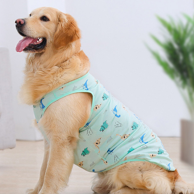 펫보스 중형견옷 대형견옷 여름옷 면티셔츠 나시 실내복, 핑크, 1개