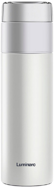 루미낙 찻잎 분리 보온보냉병, 화이트, 400ml