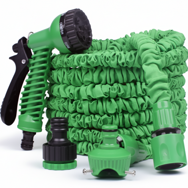 온벨 세차 정원용 매직호스, 30m, 그린