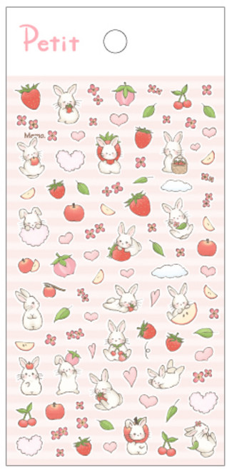 토끼스티커모음 다이어리꾸미기 폴꾸 폰꾸, PD954 Teddybearrabbit